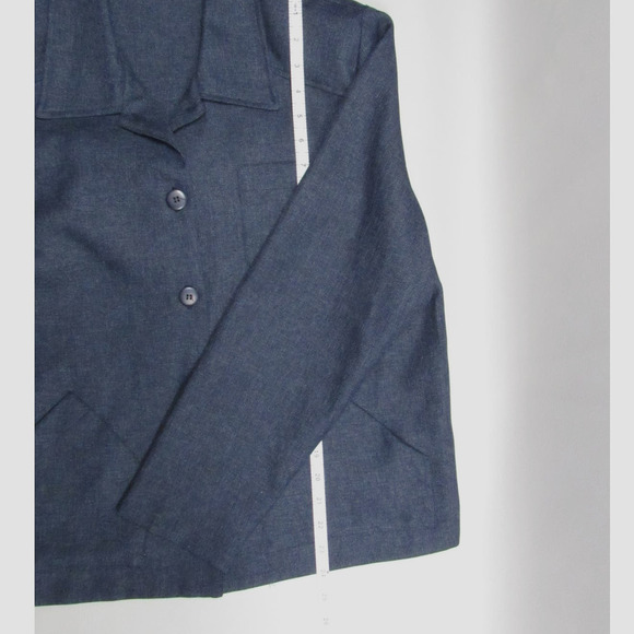 Willow Ridge // Vintage Chambray Poly Jacket, Size 12 - Picture 7 of 7